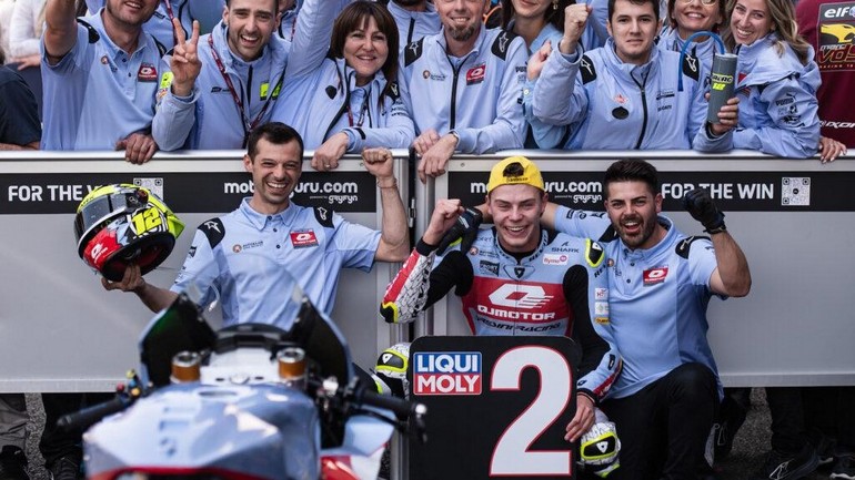 Παρθενικο βάθρο της QJMOTOR στον αγώνα Moto2 στο Le Mans!